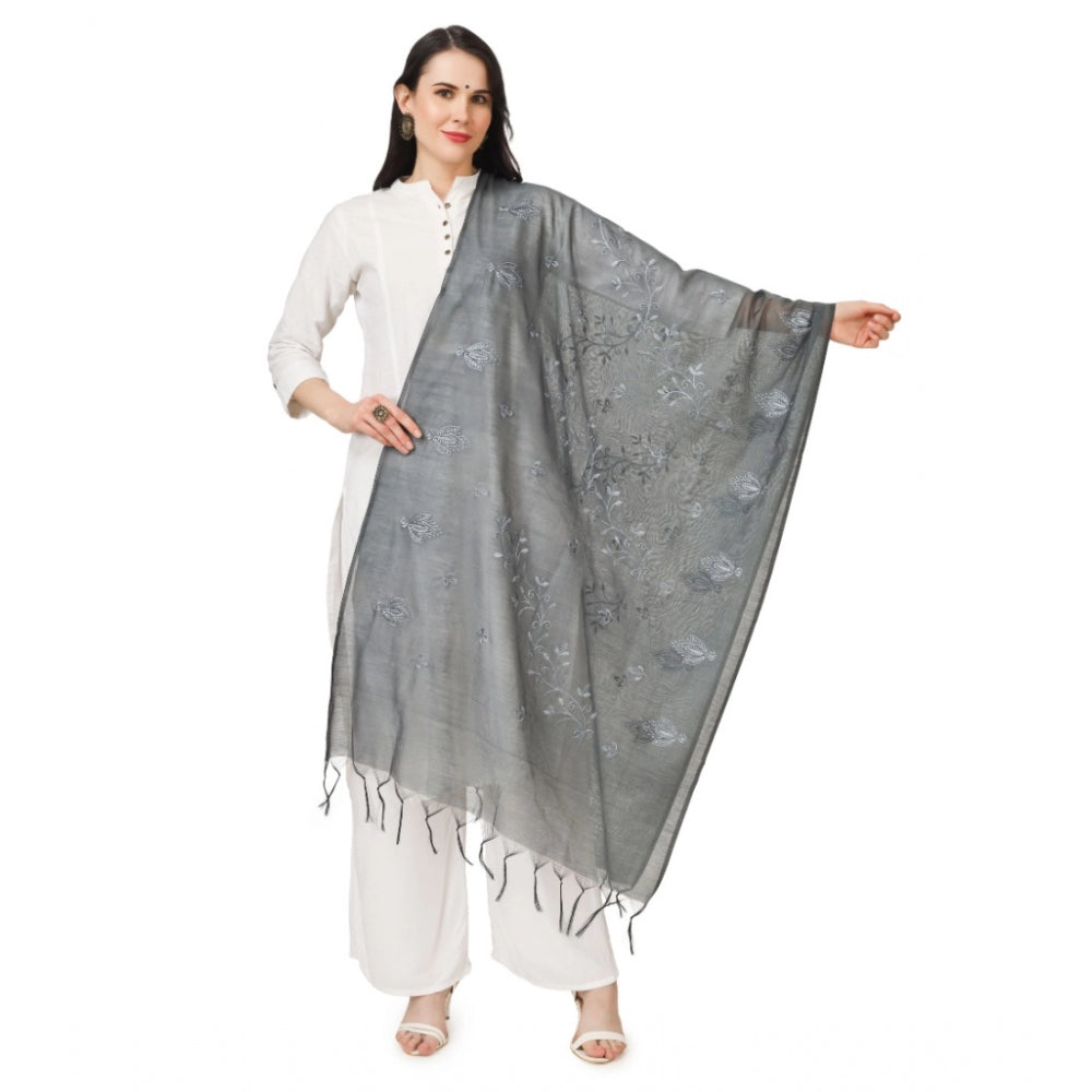 Designer Women's Cotton Embroidered Dupatta