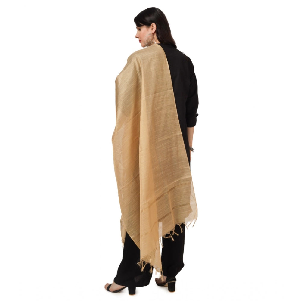 Attractive Women's Chanderi Solid Dupatta