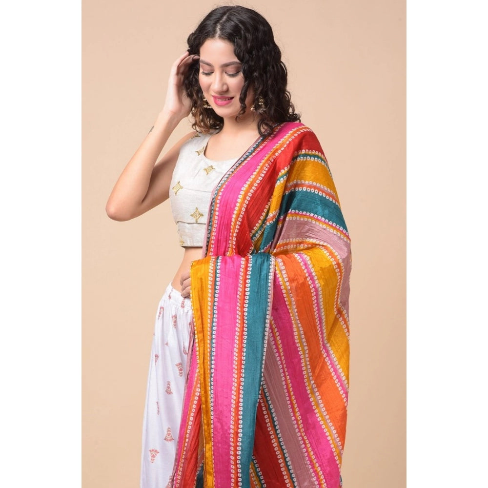 Graceful Women's Chanderi Printed Dupatta