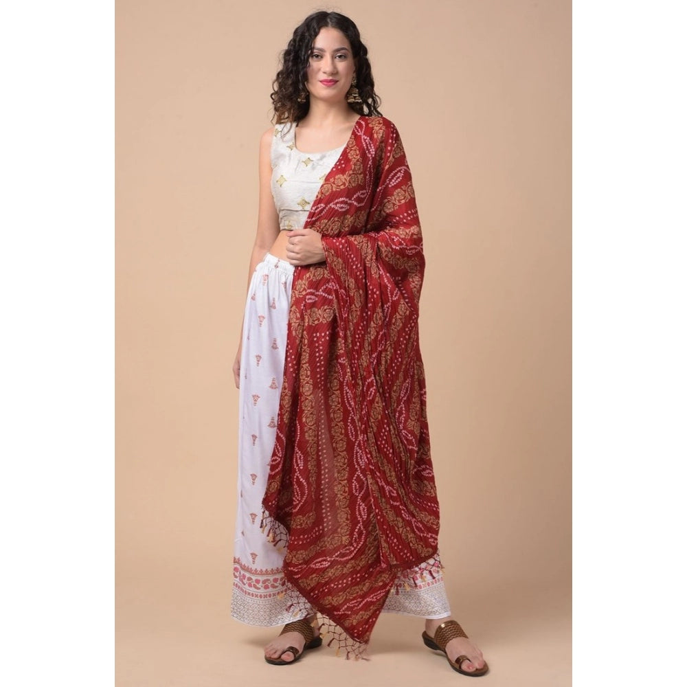 Graceful Women's Chanderi Printed Dupatta