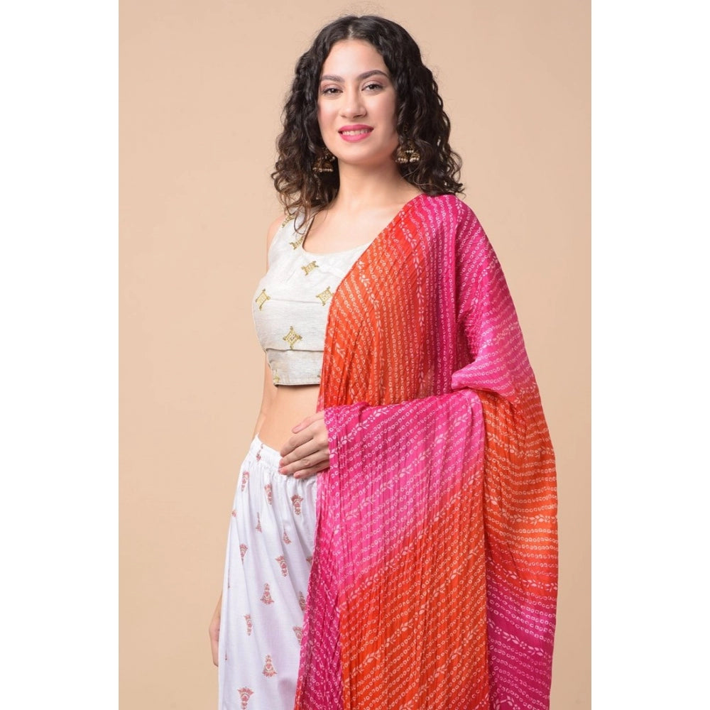 Graceful Women's Chanderi Printed Dupatta