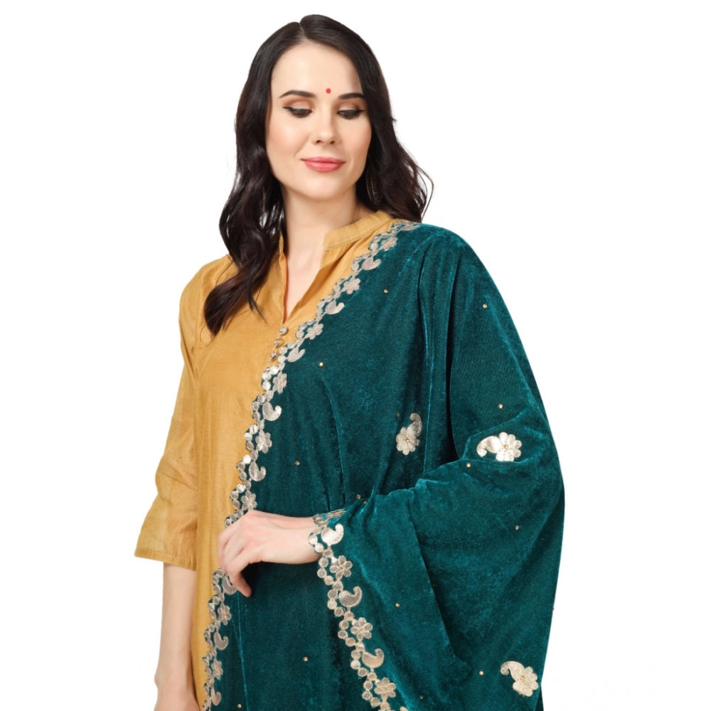 Alluring Women's Velvet Gotta Patti Dupatta