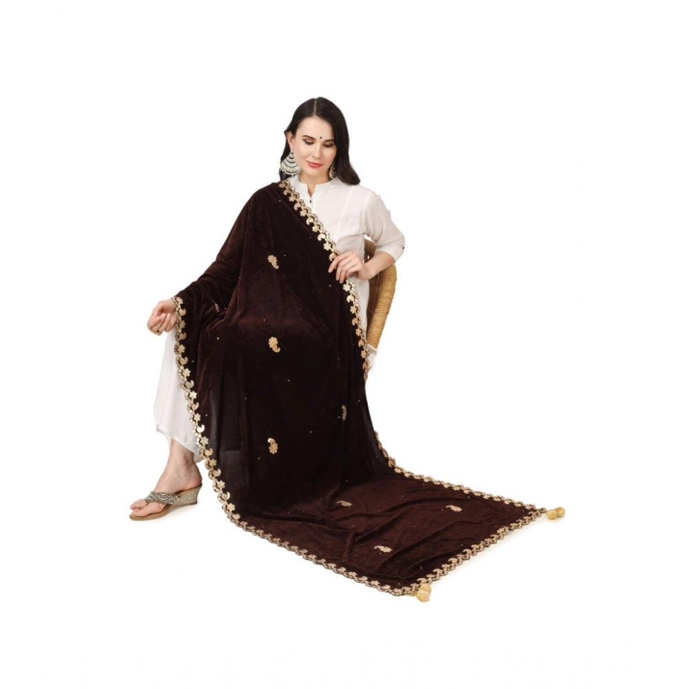 Alluring Women's Velvet Gotta Patti Dupatta