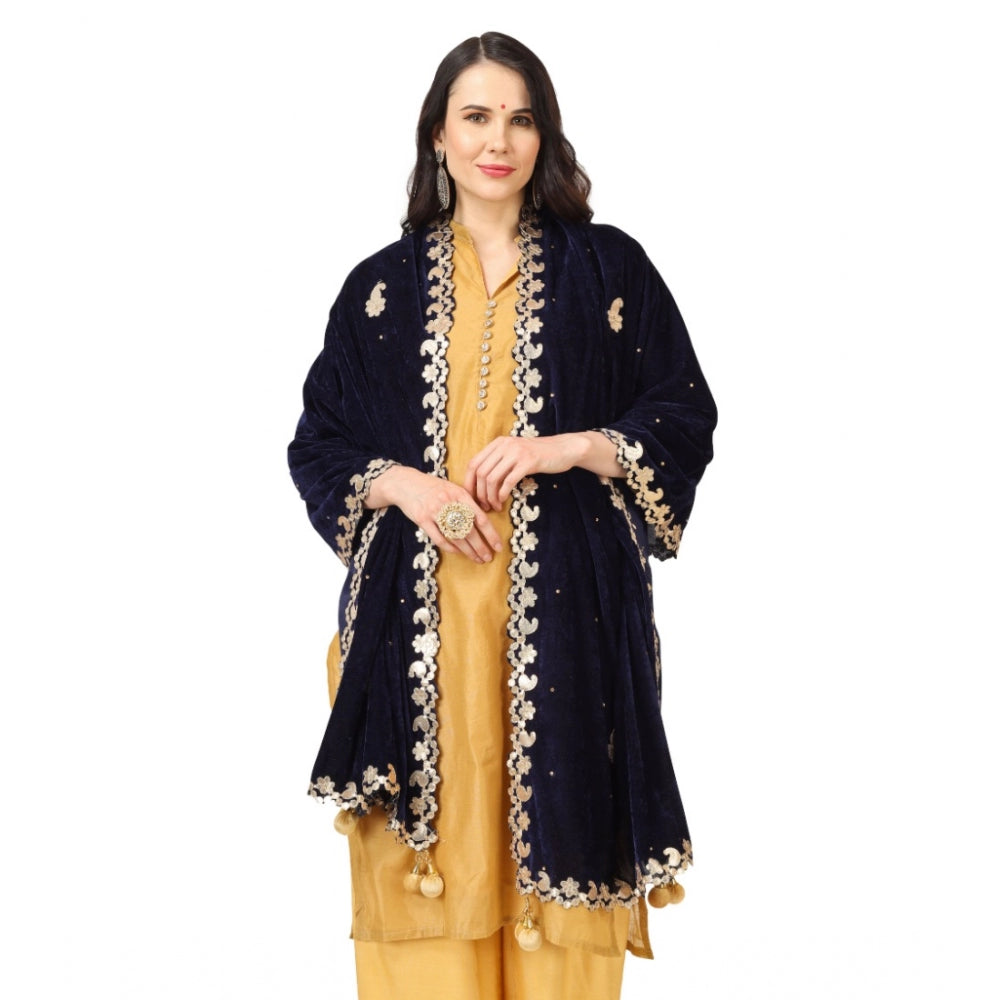 Alluring Women's Velvet Gotta Patti Dupatta