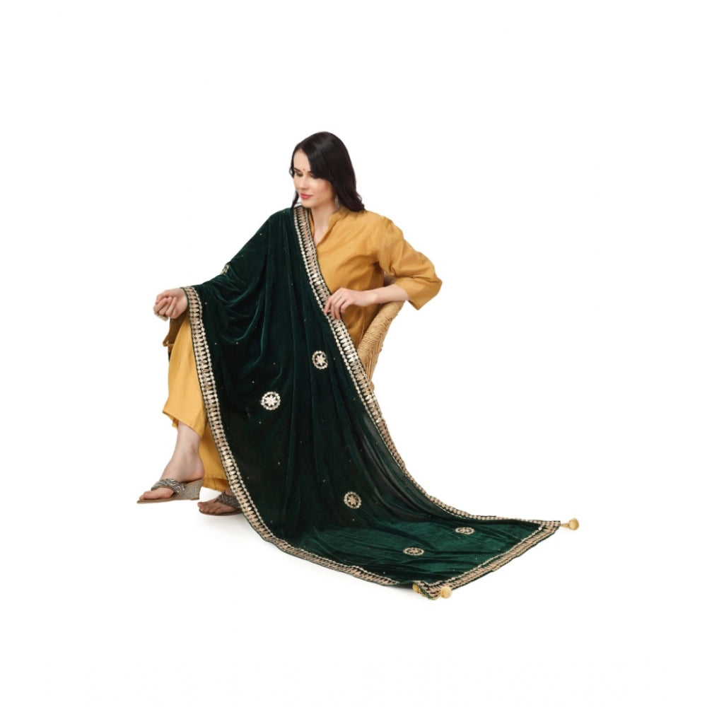 Alluring Women's Velvet Gotta Patti Dupatta