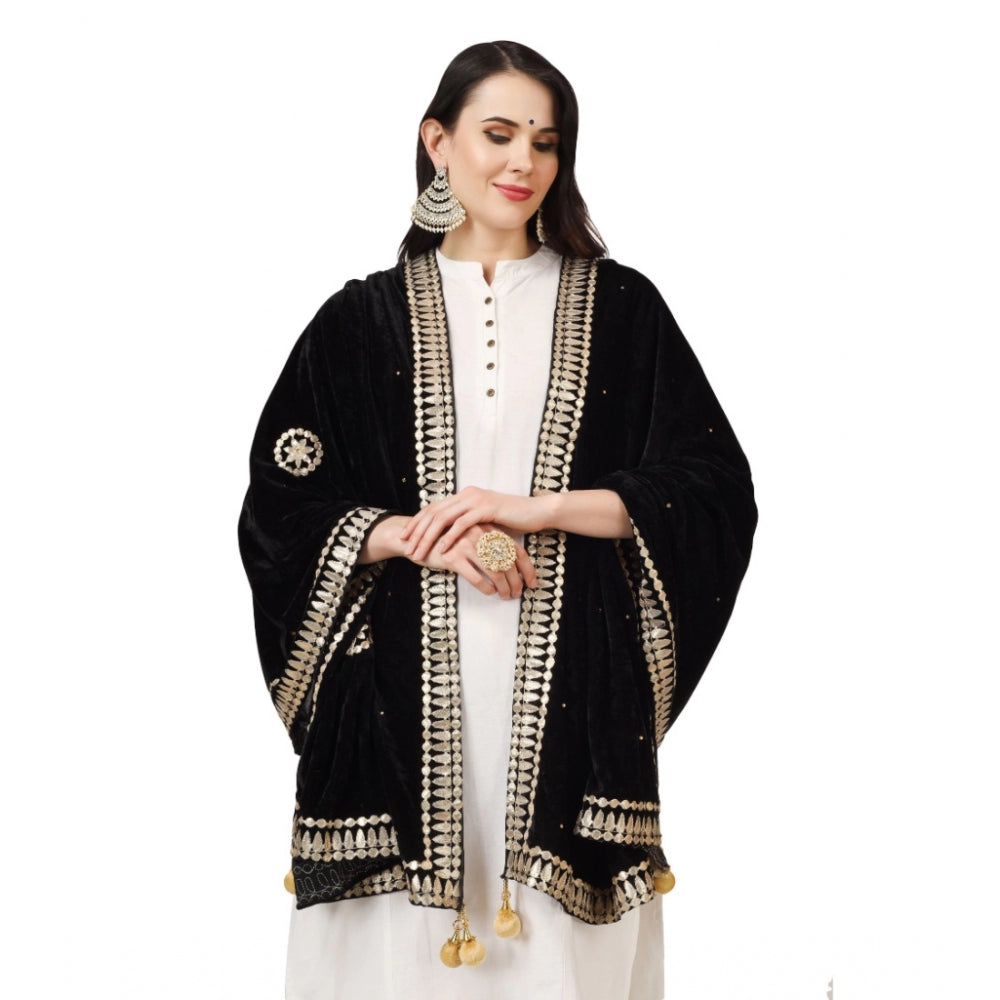 Alluring Women's Velvet Gotta Patti Dupatta