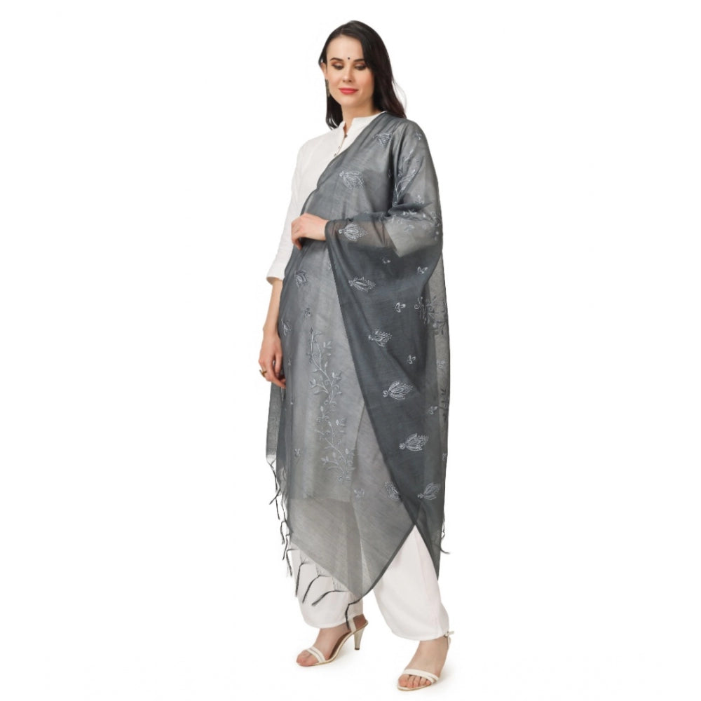 Designer Women's Cotton Embroidered Dupatta