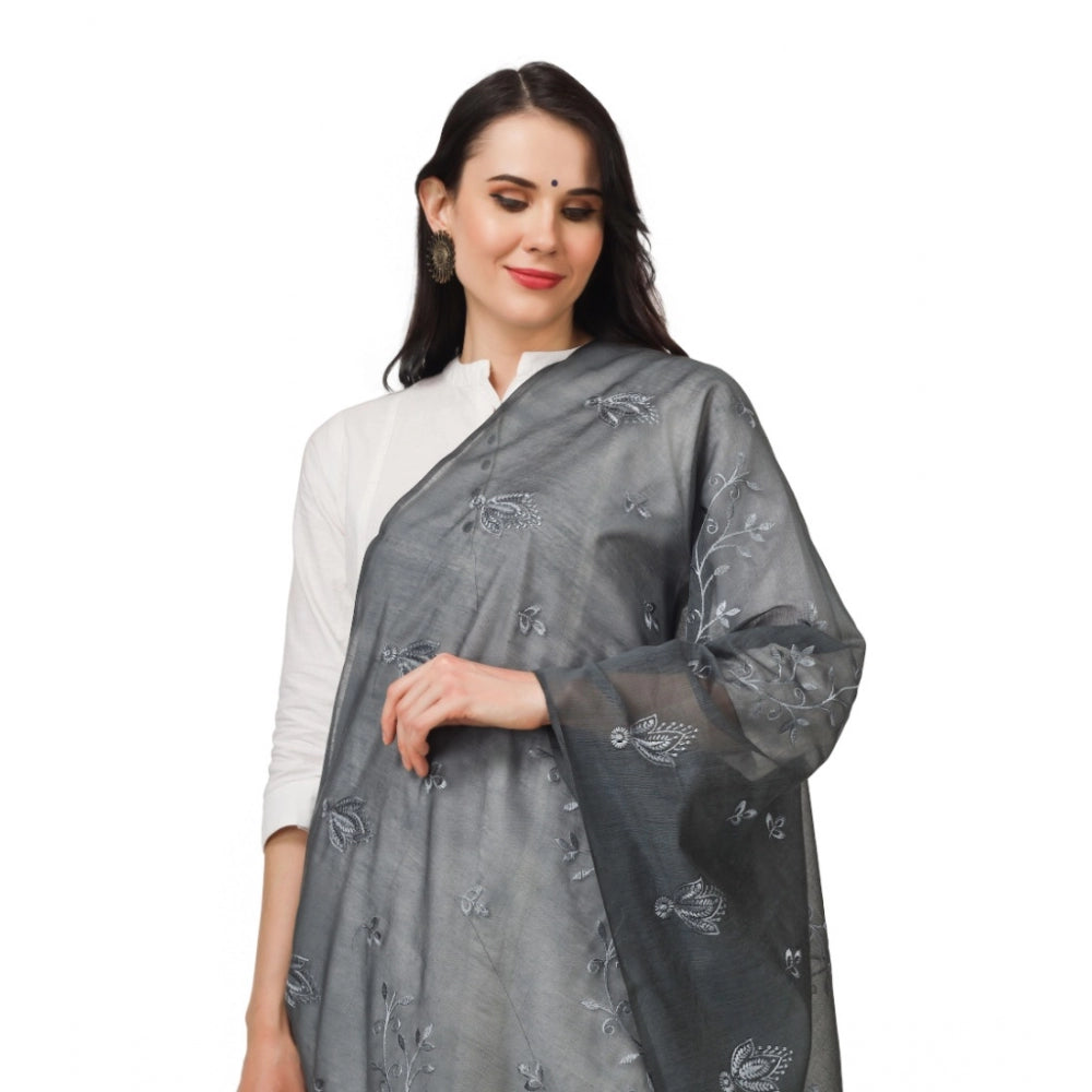 Designer Women's Cotton Embroidered Dupatta