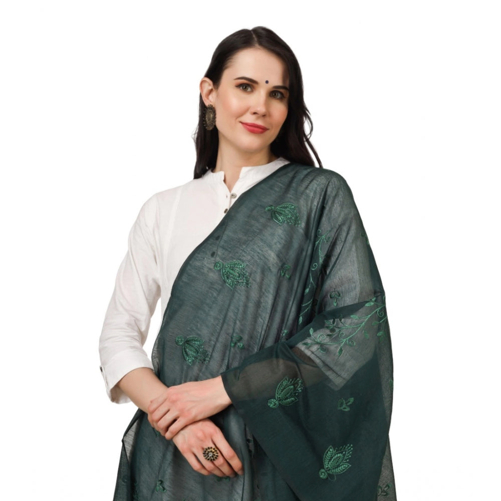 Designer Women's Cotton Embroidered Dupatta