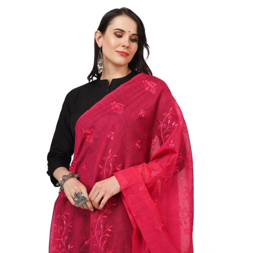 Designer Women's Cotton Embroidered Dupatta