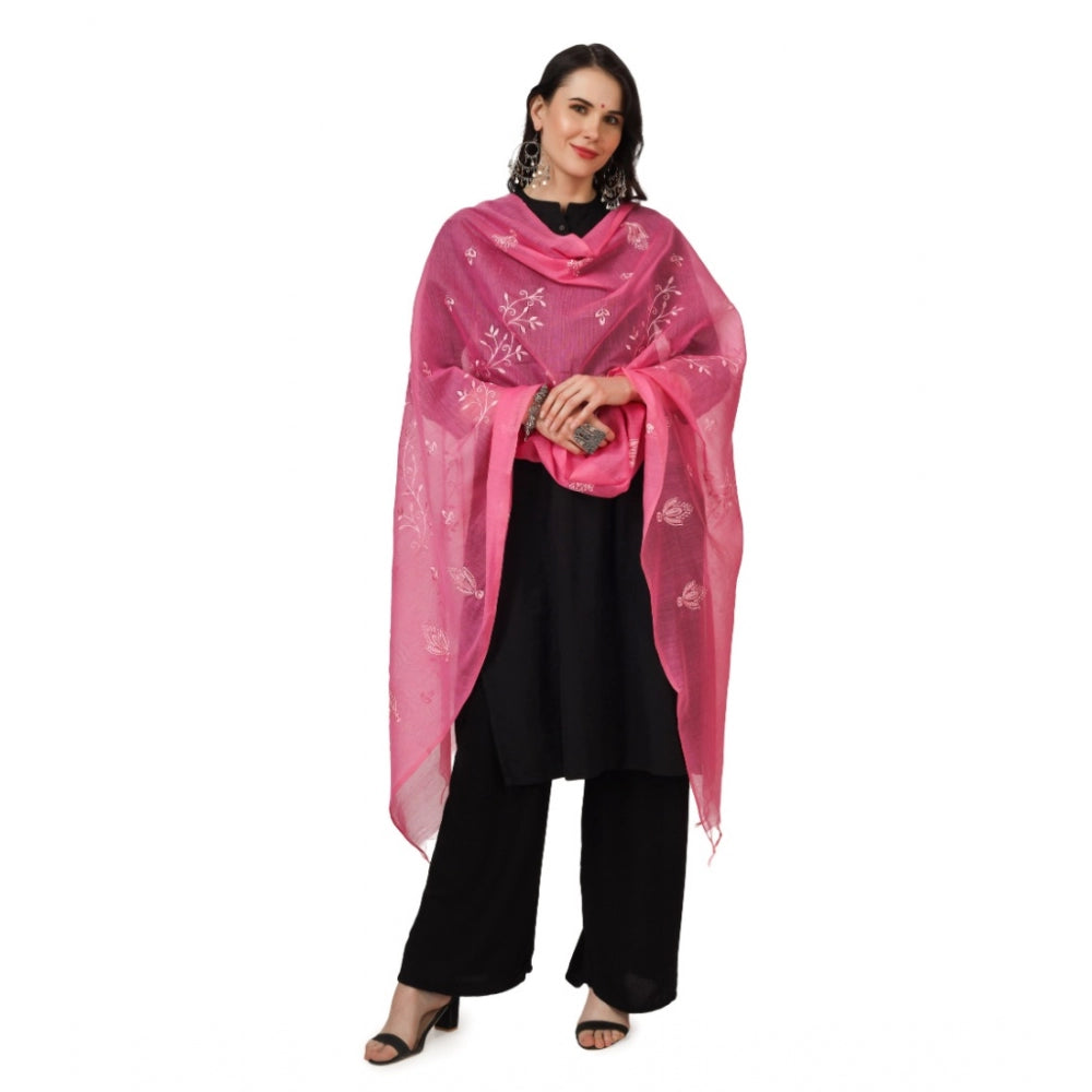 Stunning Women's Cotton Embroidered Dupatta