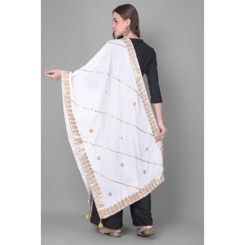 Fashionable Women's Velvet Gotta Patti Dupatta