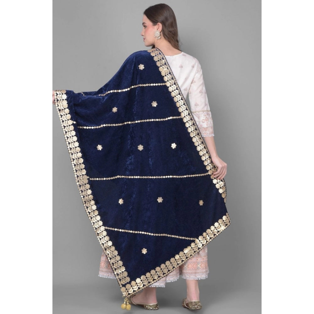 Alluring Women's Velvet Gotta Patti Dupatta