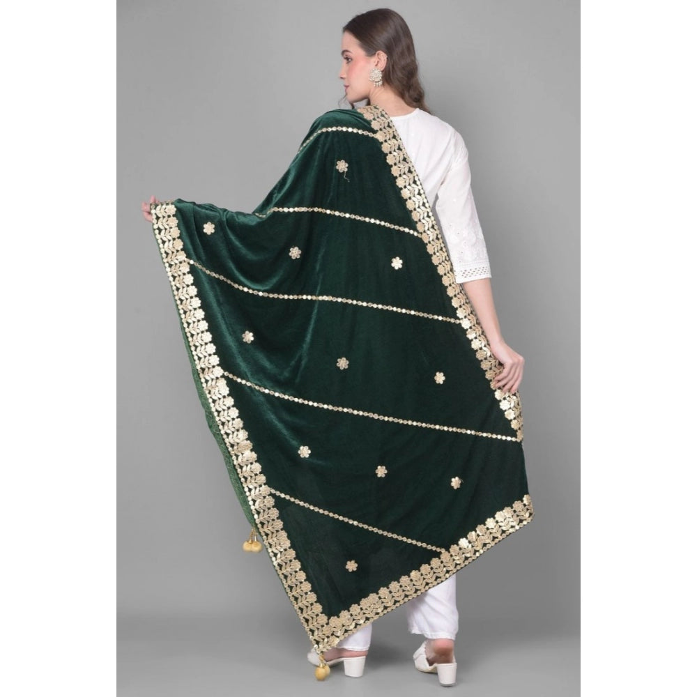 Alluring Women's Velvet Gotta Patti Dupatta