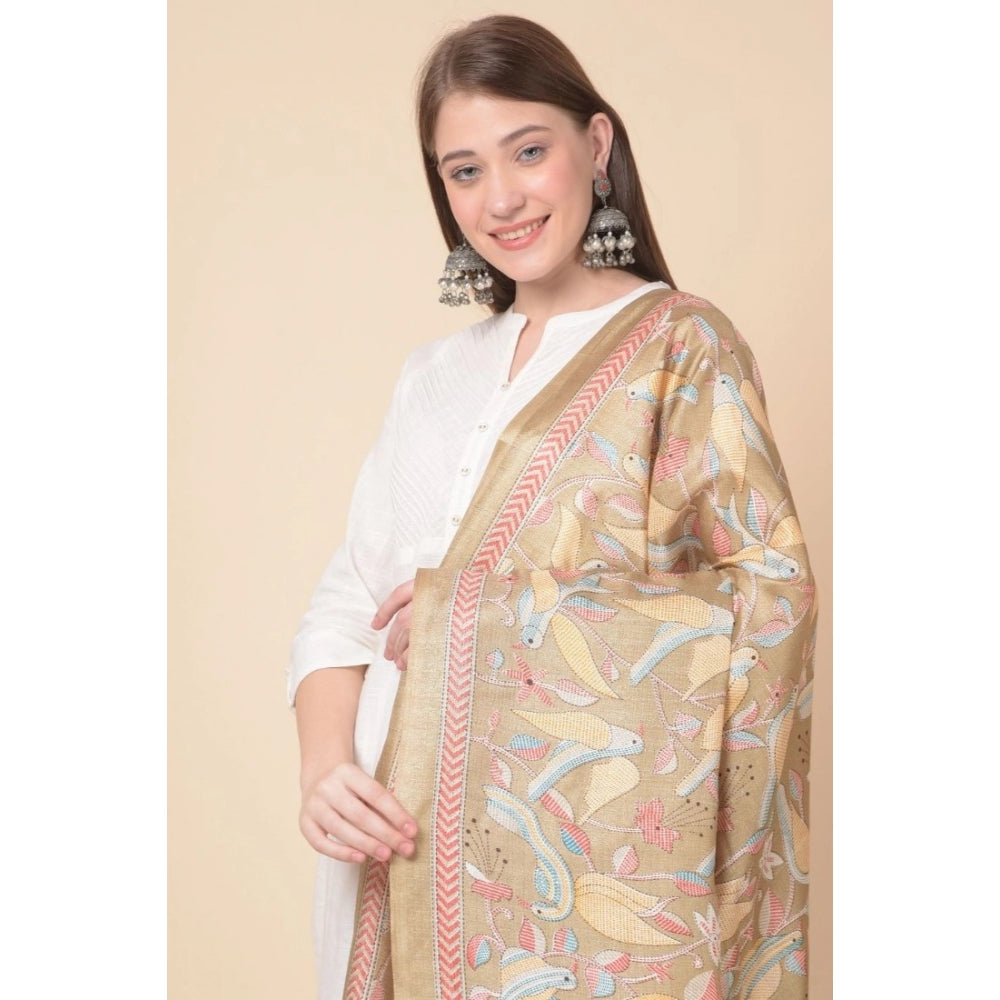 Wonderful Women's Art Silk Printed Dupatta