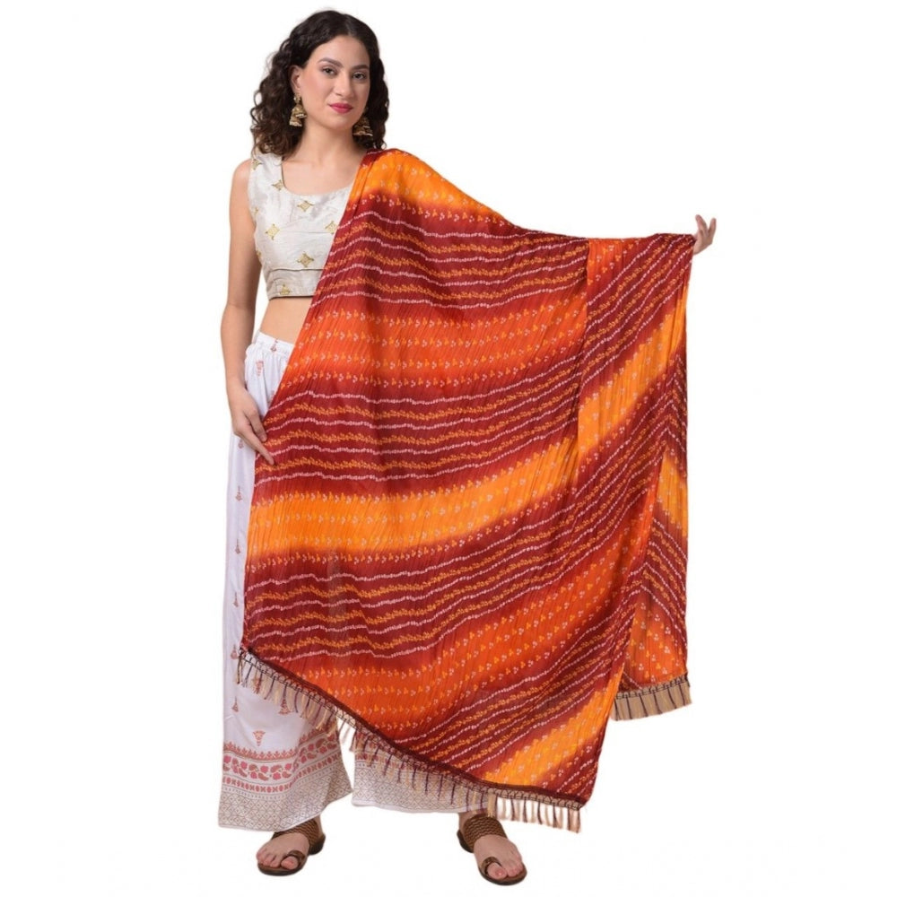 Graceful Women's Chanderi Printed Dupatta