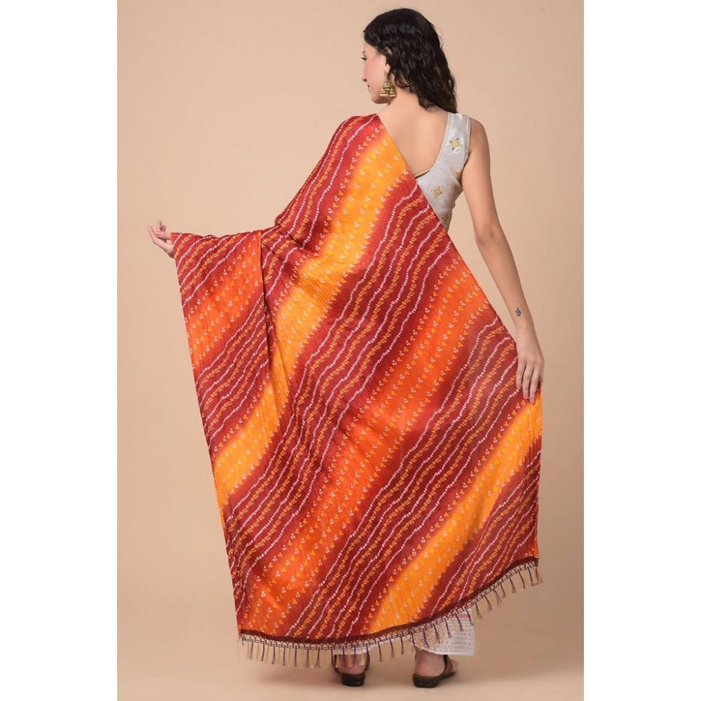 Graceful Women's Chanderi Printed Dupatta