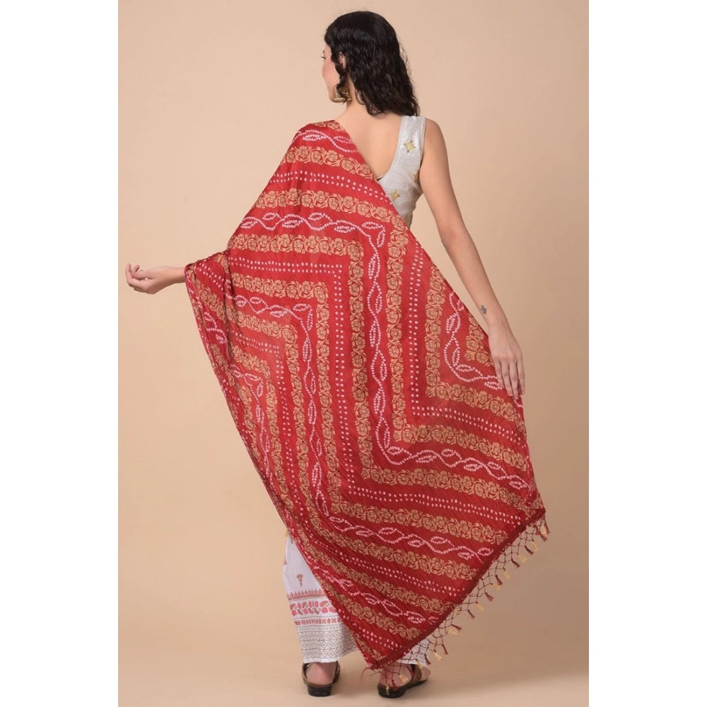 Graceful Women's Chanderi Printed Dupatta