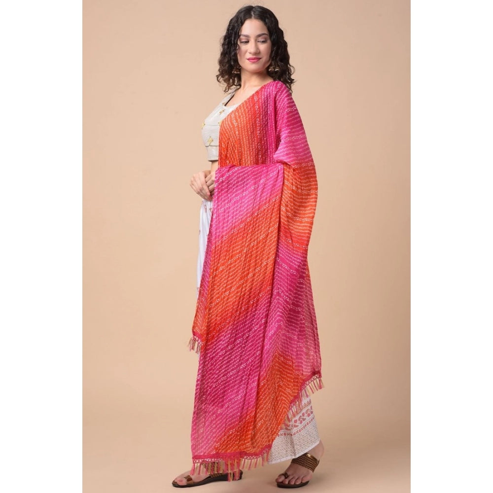 Graceful Women's Chanderi Printed Dupatta