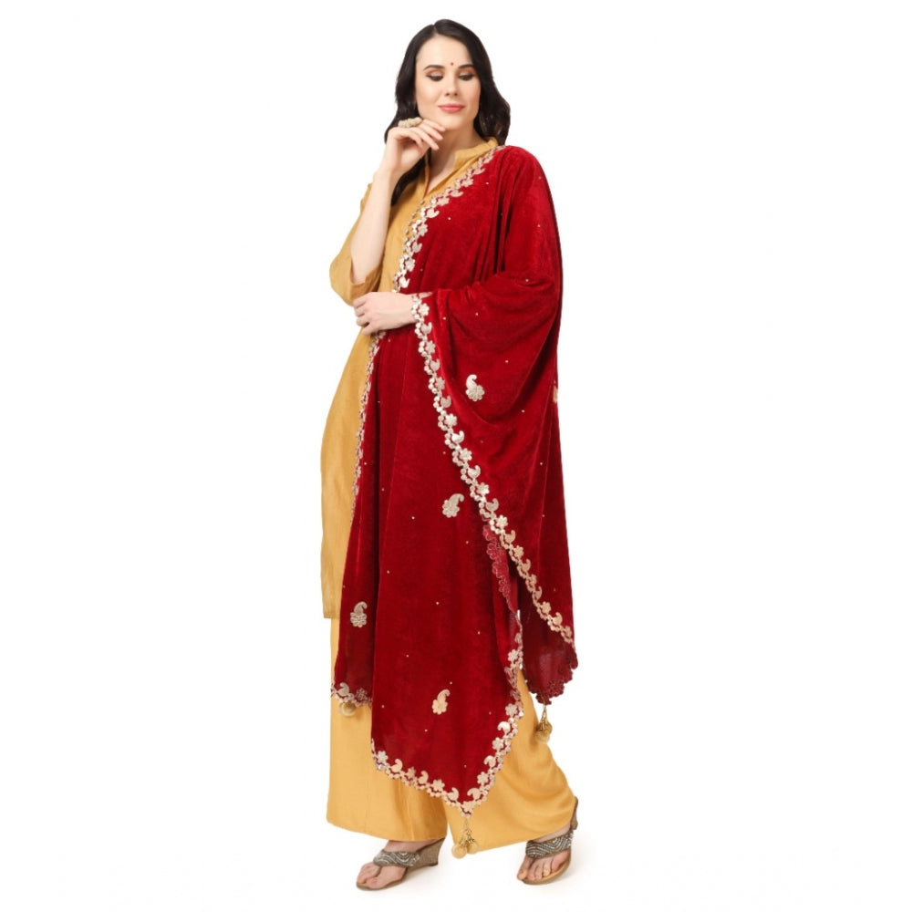 Alluring Women's Velvet Gotta Patti Dupatta