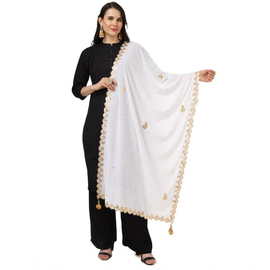 Fashionable Women's Velvet Gotta Patti Dupatta