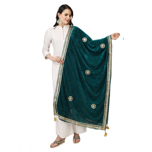 Alluring Women's Velvet Gotta Patti Dupatta