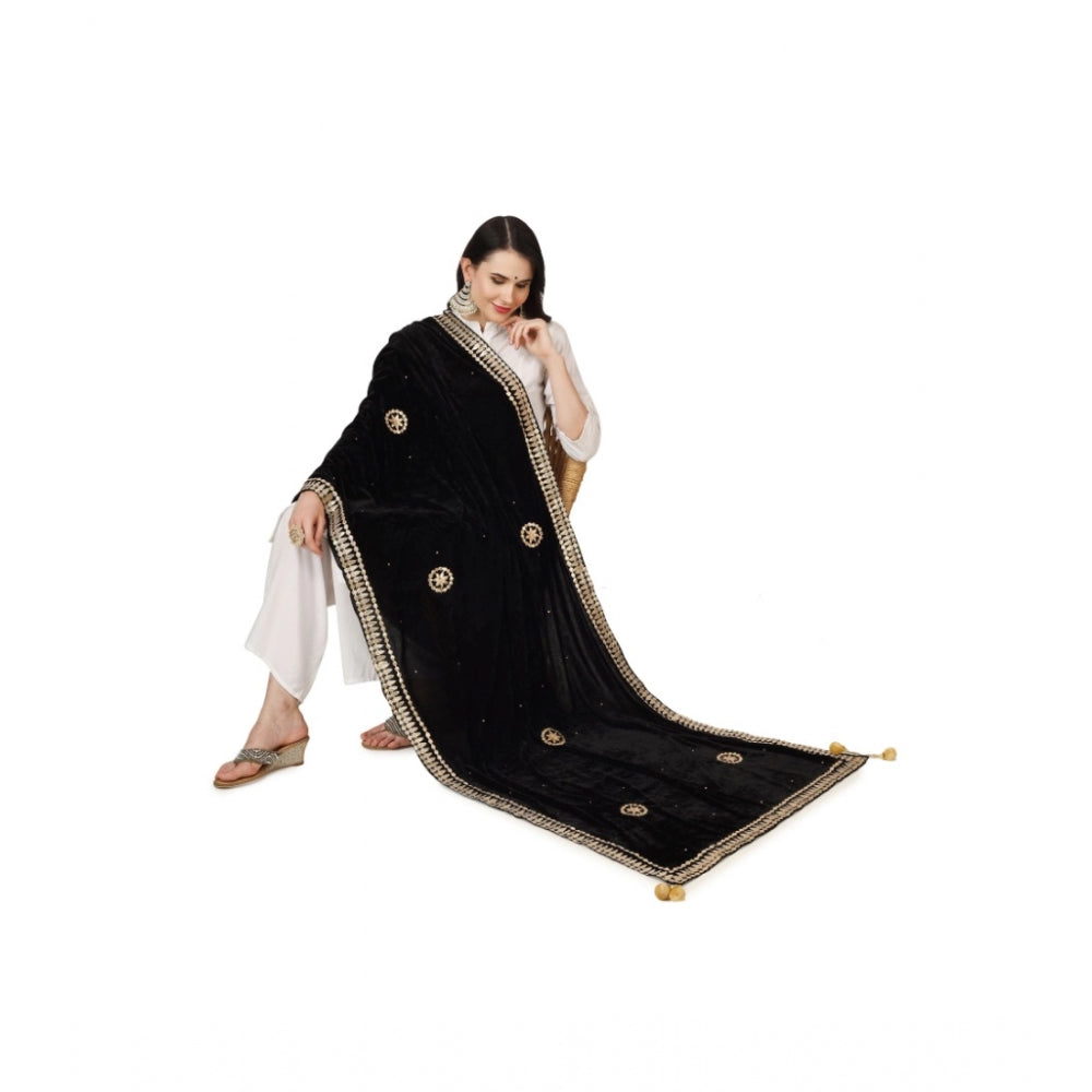 Alluring Women's Velvet Gotta Patti Dupatta