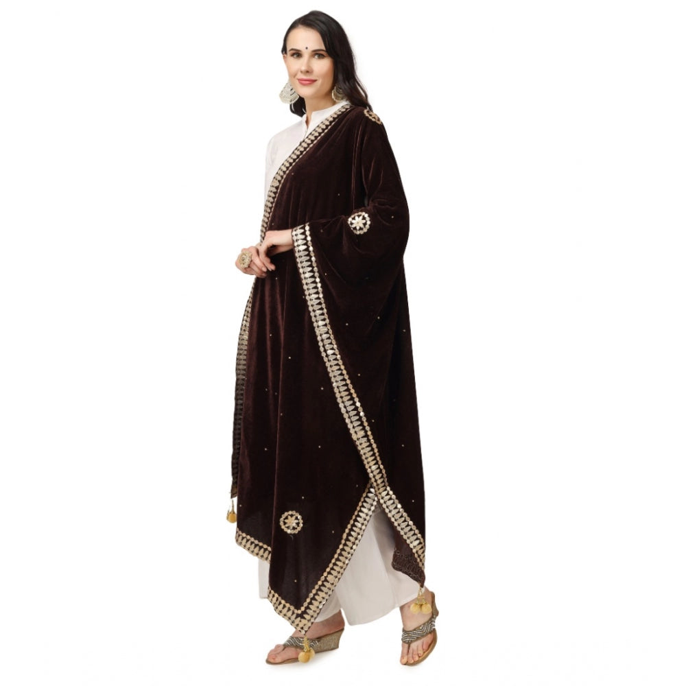 Alluring Women's Velvet Gotta Patti Dupatta