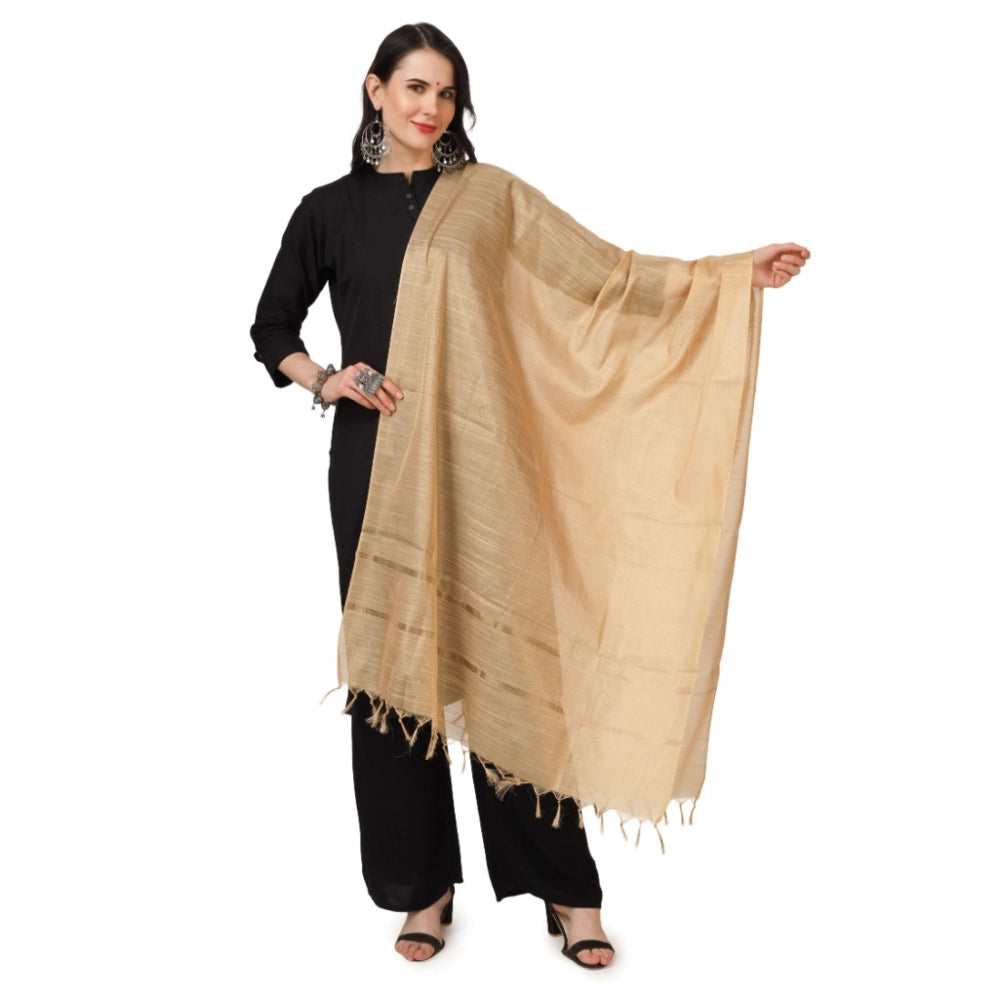 Attractive Women's Chanderi Solid Dupatta