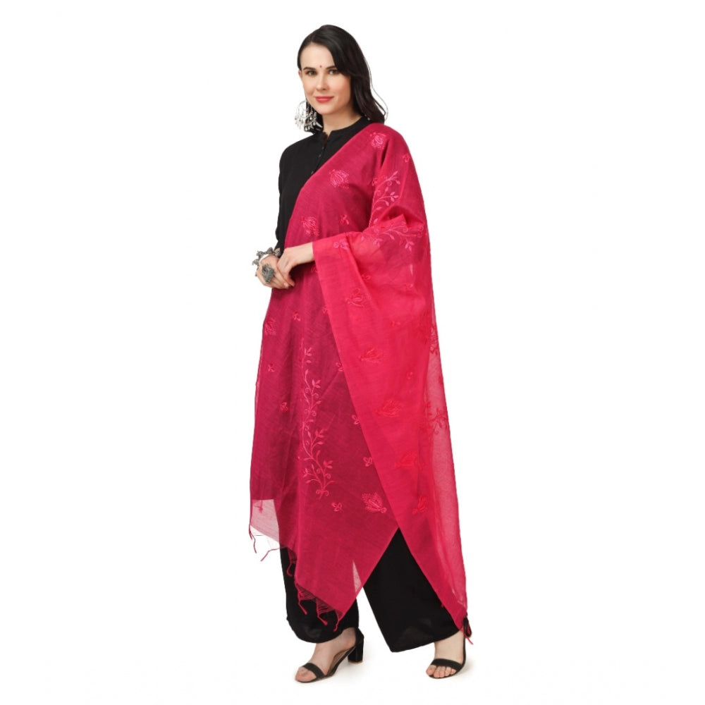 Designer Women's Cotton Embroidered Dupatta