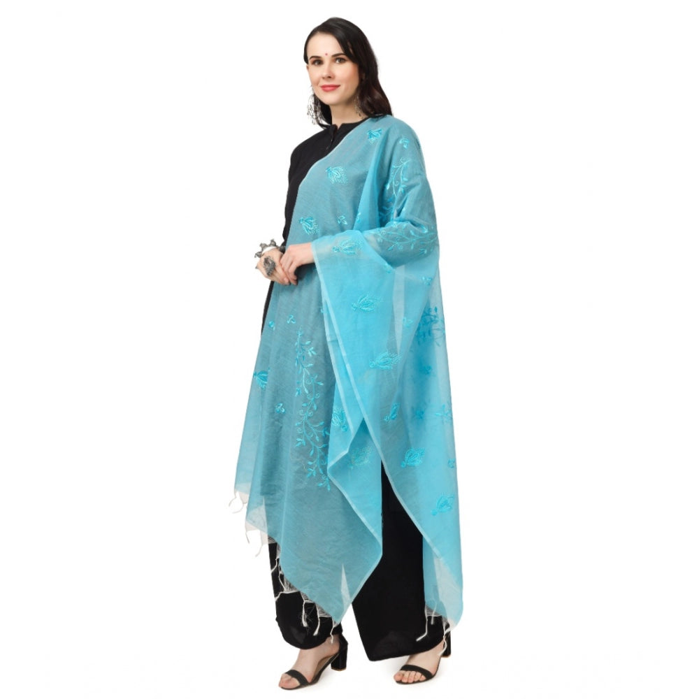 Designer Women's Cotton Embroidered Dupatta