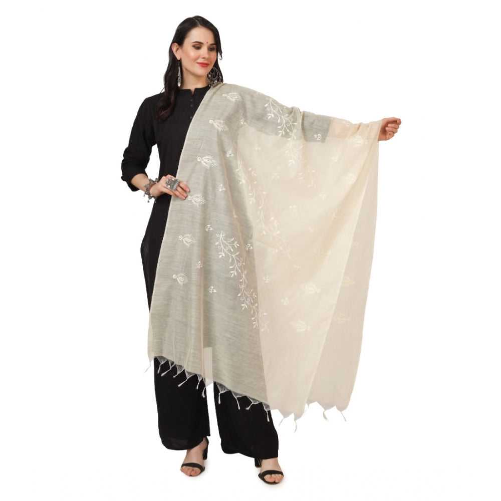 Designer Women's Cotton Embroidered Dupatta