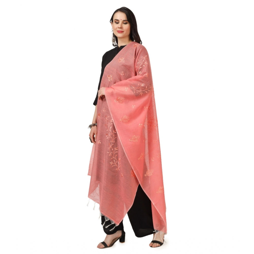 Stunning Women's Cotton Embroidered Dupatta