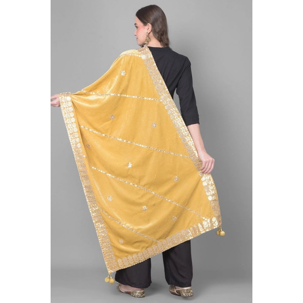 Alluring Women's Velvet Gotta Patti Dupatta