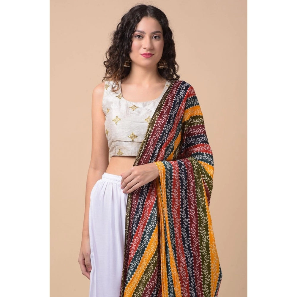 Graceful Women's Chanderi Printed Dupatta