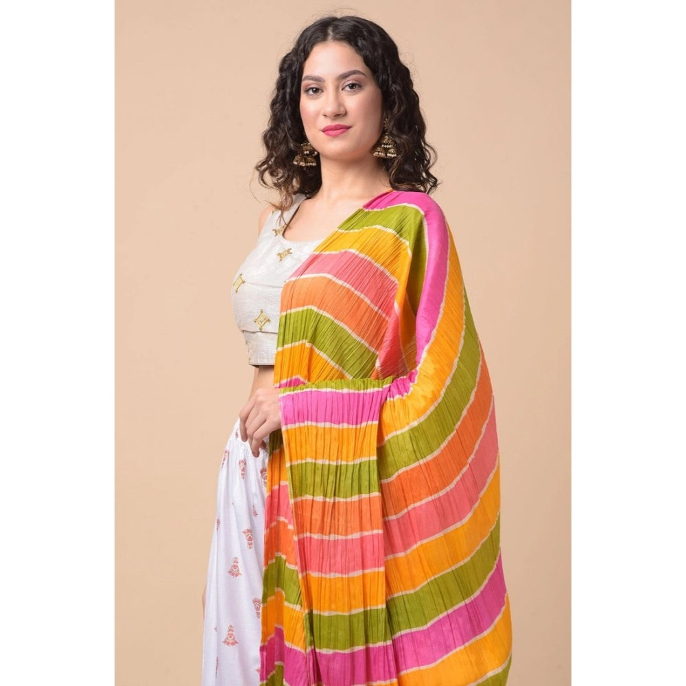 Graceful Women's Chanderi Printed Dupatta