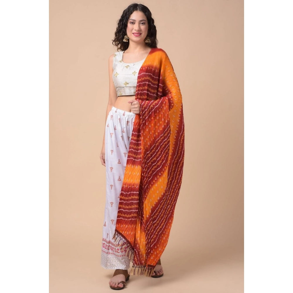 Graceful Women's Chanderi Printed Dupatta