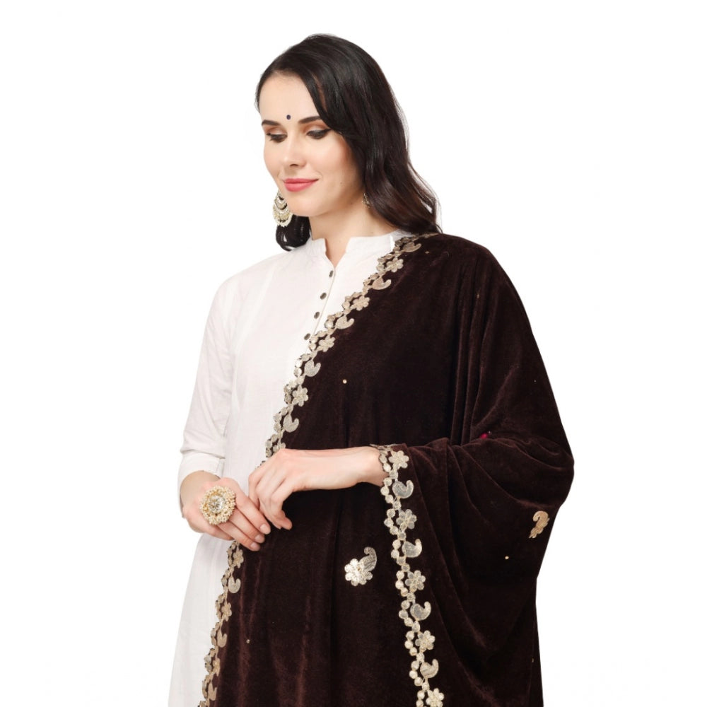 Alluring Women's Velvet Gotta Patti Dupatta