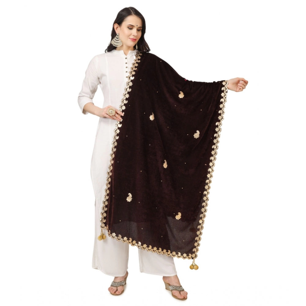 Alluring Women's Velvet Gotta Patti Dupatta