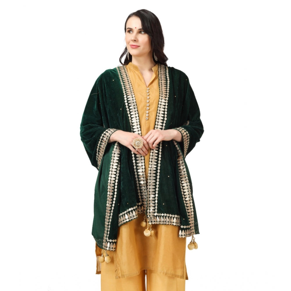 Alluring Women's Velvet Gotta Patti Dupatta