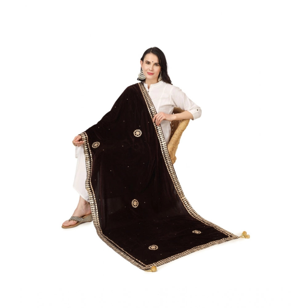 Alluring Women's Velvet Gotta Patti Dupatta