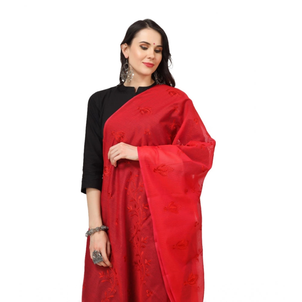 Stunning Women's Cotton Embroidered Dupatta