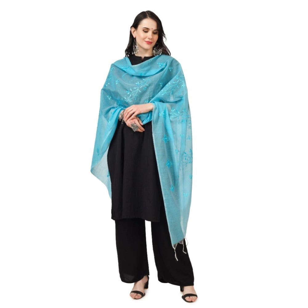 Designer Women's Cotton Embroidered Dupatta