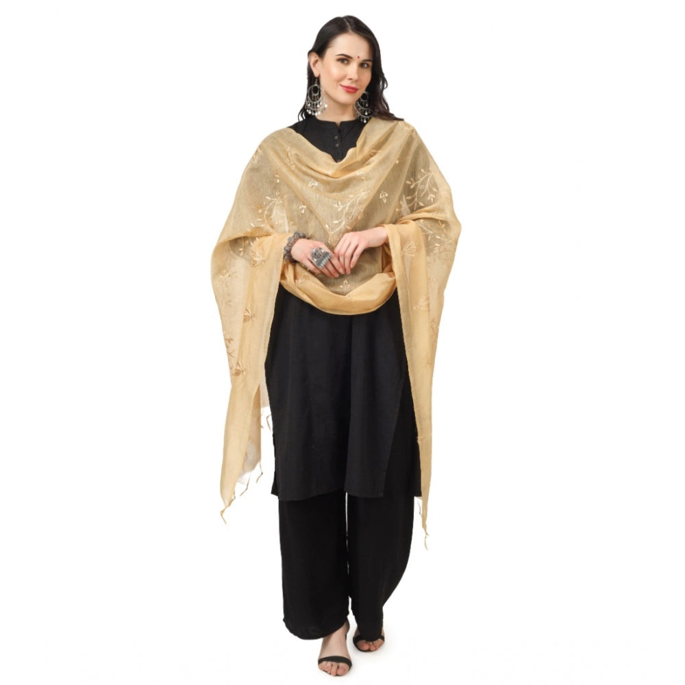 Designer Women's Cotton Embroidered Dupatta