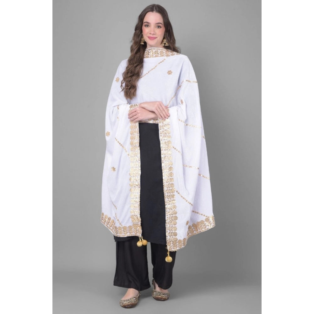 Fashionable Women's Velvet Gotta Patti Dupatta