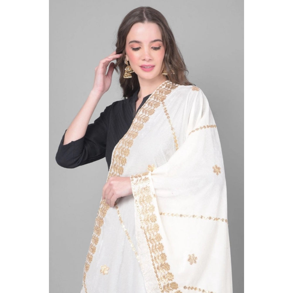 Fashionable Women's Velvet Gotta Patti Dupatta