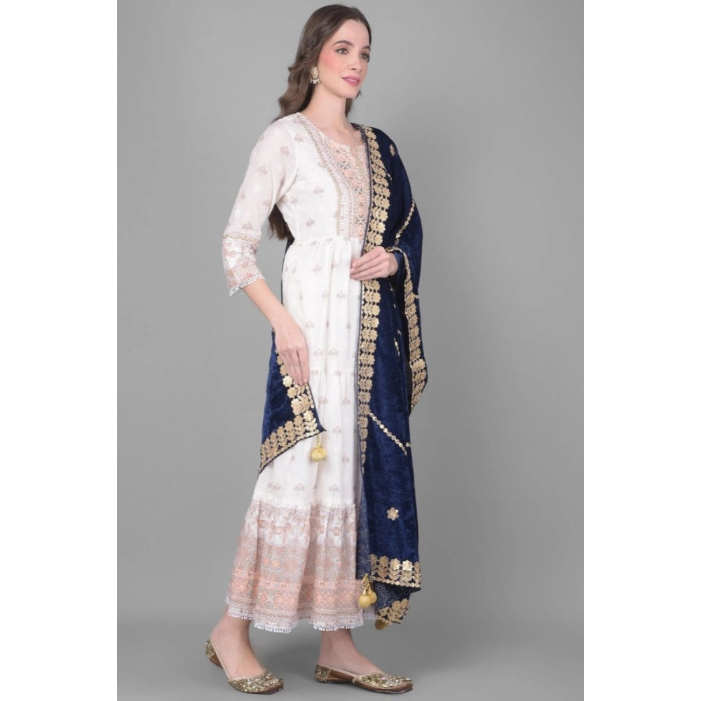 Alluring Women's Velvet Gotta Patti Dupatta