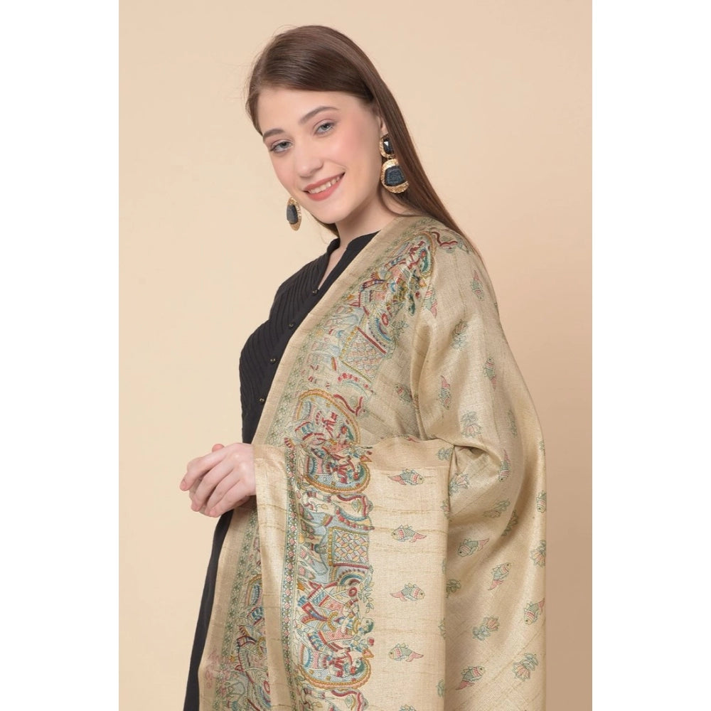 Wonderful Women's Art Silk Printed Dupatta