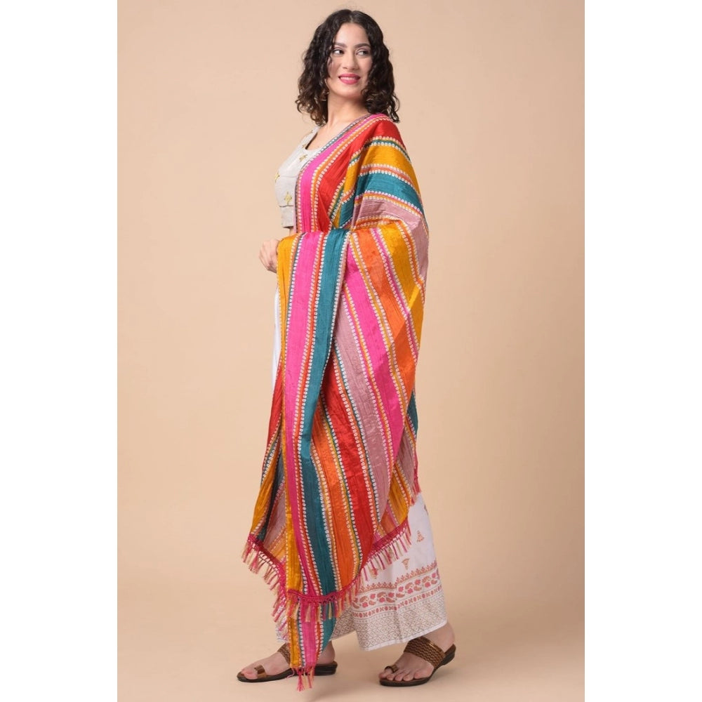 Graceful Women's Chanderi Printed Dupatta