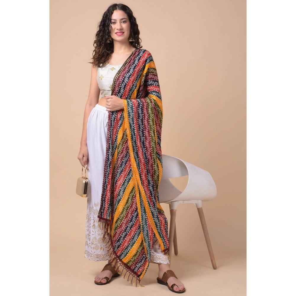 Graceful Women's Chanderi Printed Dupatta